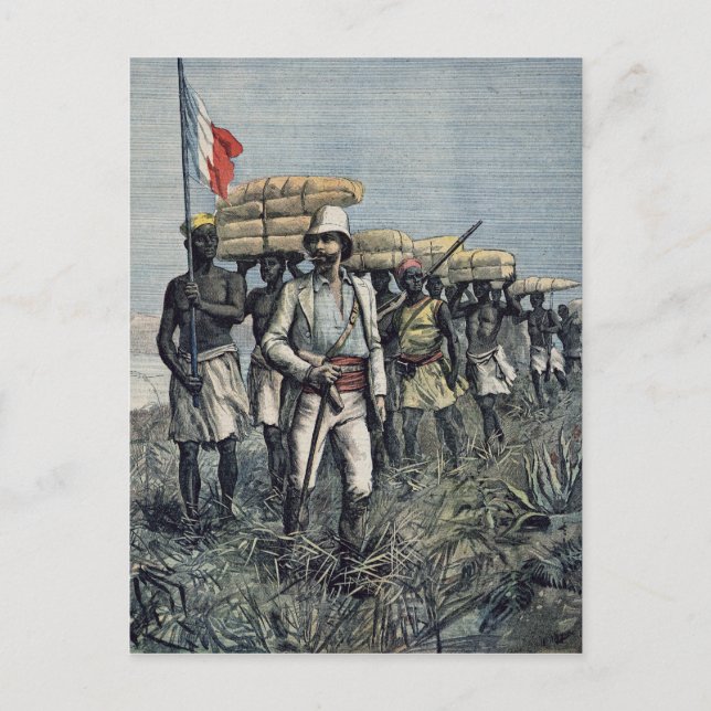 Löjtnant Mizon Uppdrag 1892 Vykort (Framsida)