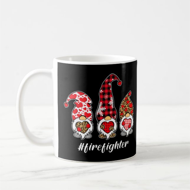 Löjtnant Pension Firefighter apperal T-Shirt Kaffemugg (Vänster)