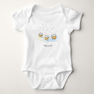 Lök i bodykostymen snö baby t shirt