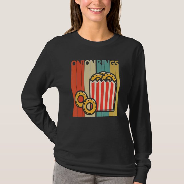 Lök Rings Snabbmat T Shirt (Framsida)