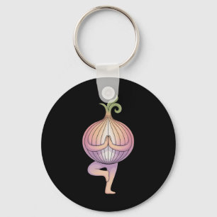 Lök Yoga  Nyckelring