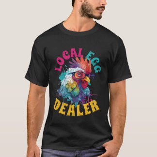 Lokal äggåterförsäljare Kycklinghöns med solglasög T Shirt