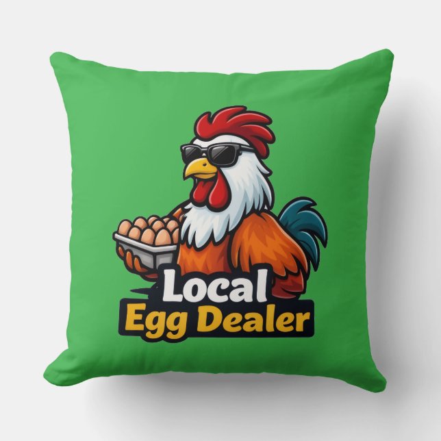 Lokal ägghandlare, gangster, rulla. kudde (Framsida)