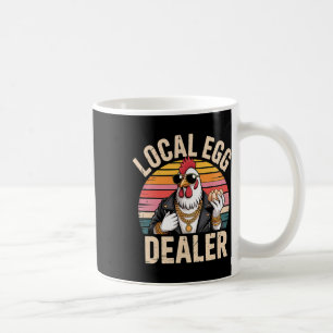 Lokal ägghandlarlista bonde rolig påskkyckling kaffemugg