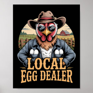 Lokal ägghandlarlista Påsk Rolig Kycklinggård Poster