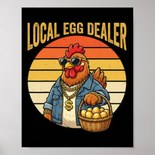 Lokal ägghandlarlista Påsk Rollig Kycklinggård Poster