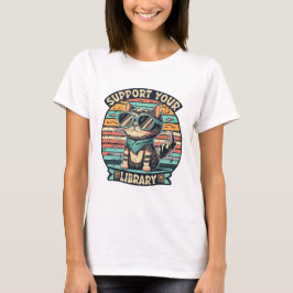 Lokal biblioteksstöd Bokläsning Bokälskare T Shirt