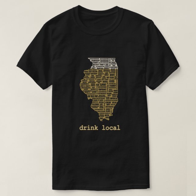 Lokal dryck - Illinois Beer Shirt Classic T Shirt (Design framsida)