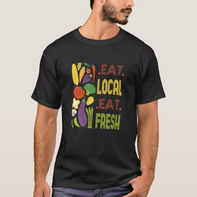 Lokal Eat Fresh Farmeru2019s Marknadslokal Agri T Shirt (Framsida)