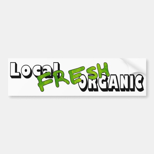 Lokal etikett för ny organisk stötfångare (Framsidan)