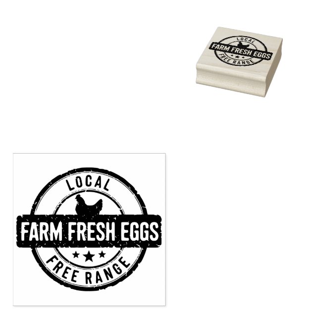 Lokal gård, friskt fågelägg från Frimärke Stämpel (Stämplad)