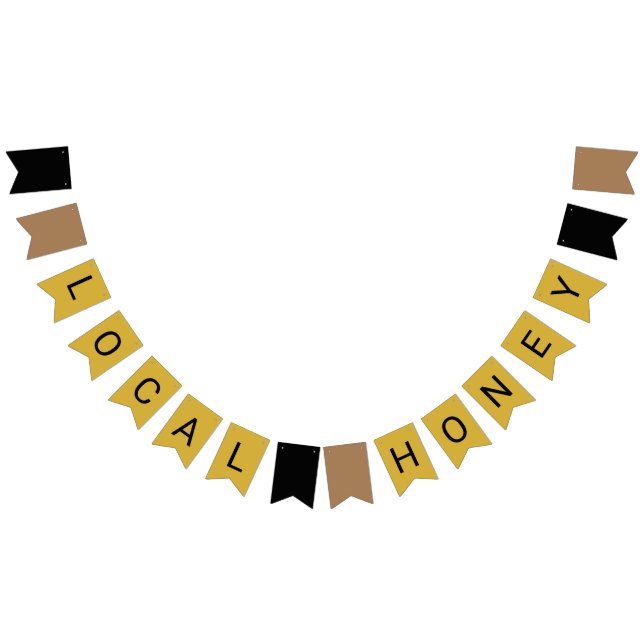 Lokal honung för buntbanderoll för försäljningsbio vimplar (Alla)