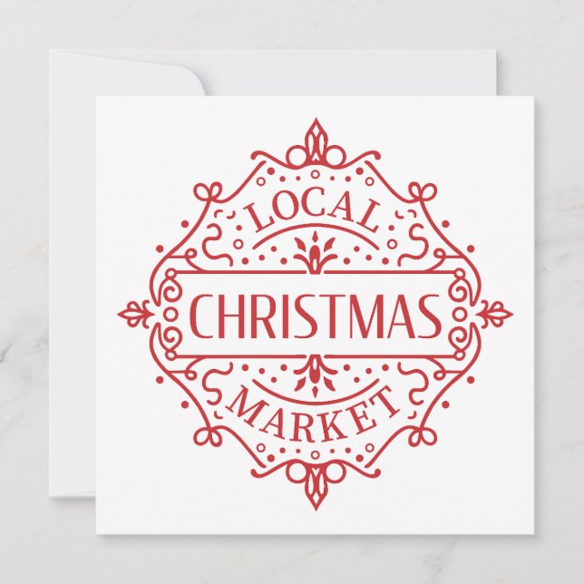 Lokal julmarknad inbjudningar (Framsida)