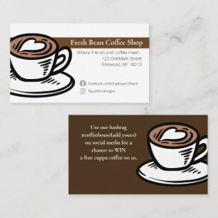 Lokal kaffeförsäljning visitkort