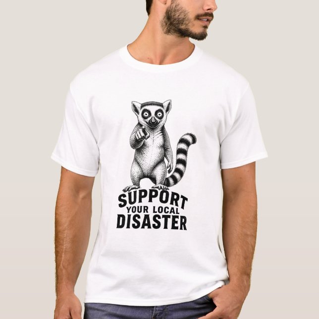 Lokal katastroflemur t shirt (Framsida)