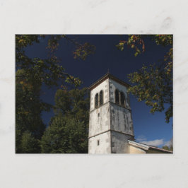 Lokal kyrka, byn Obrov, Slovenien Vykort