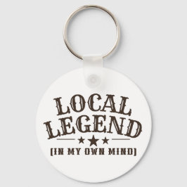 Lokal Legend (I Mitt Eget Huvud) Västerländsk Graf Nyckelring