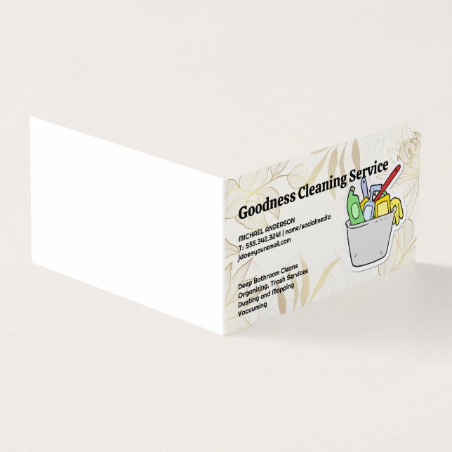 Lokal Städning Verktyg i Bucket Kort (Utsida)