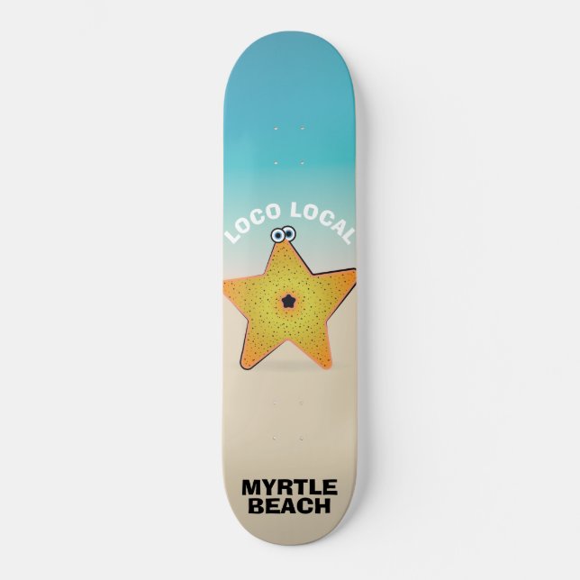 Lokal Starfish Mini Skateboard Bräda 18,5 Cm (Framsida)