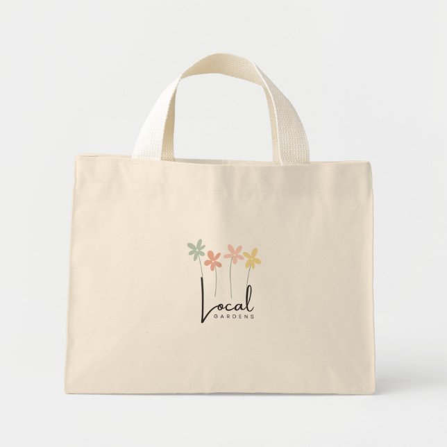 Lokal Trädgård Vildblomma Förvaringspåse – Minimal Mini Tygkasse (Framsidan)