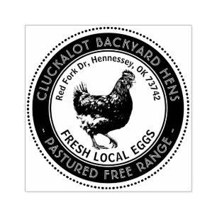 Lokal Vintage för ägg Hen Wide Gräns Chicken Farm Stämpel