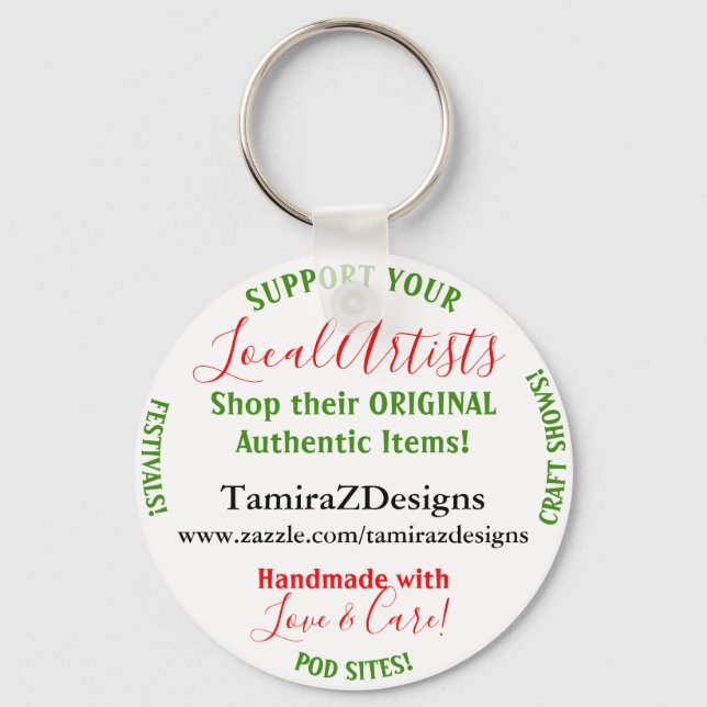 Lokala artister nyckelring (Framsida)