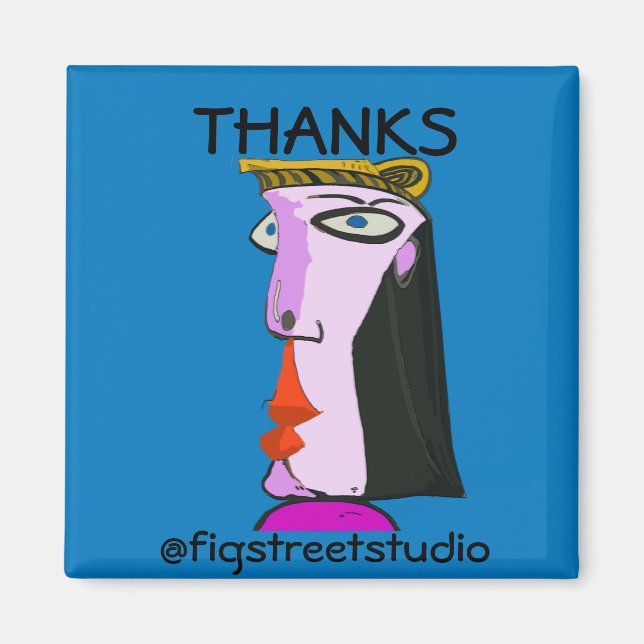 Lokala artister, Tack, redigera text Magnet (Framsidan)