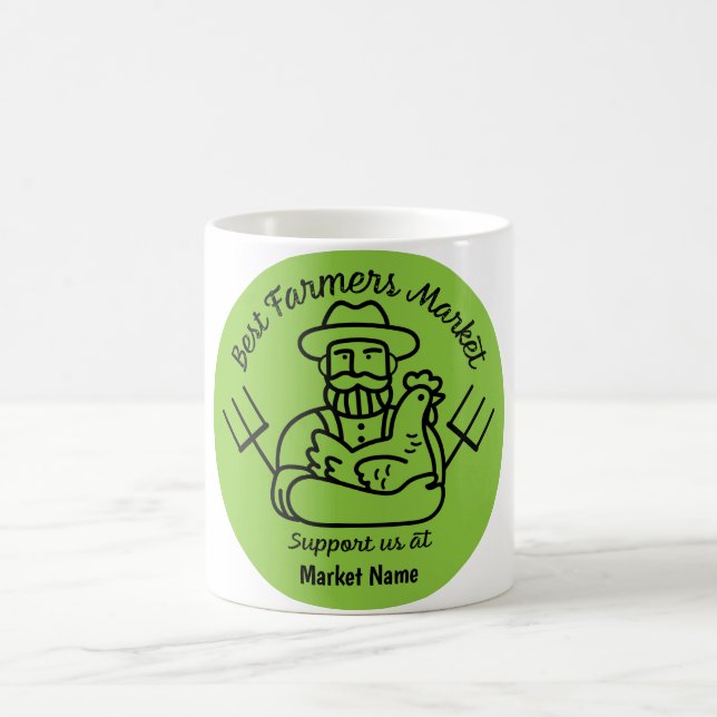 Lokala jordbrukare kaffemugg (Center)