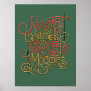 Lokaliserad översättningsgrafik för MUGGLE™ Poster