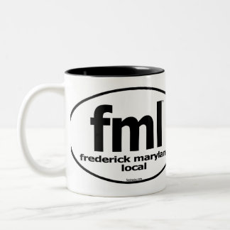 Lokalmugg för FML Frederick Maryland Två-Tonad Mugg