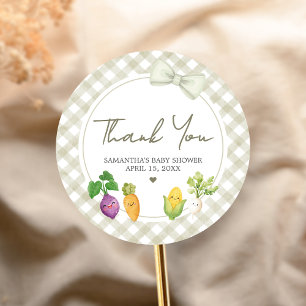 Lokalt Förlossningsfirande Baby Shower Runt Klistermärke