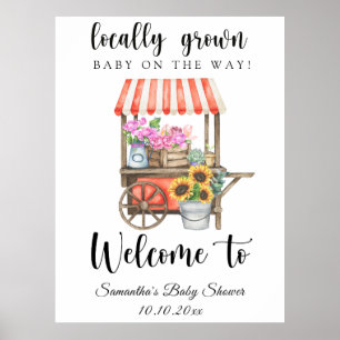 Lokalt Grown Baby - Välkomstbabydusch Poster