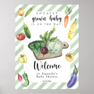 Lokalt Grown Baby - Välkomstbabydusch Poster