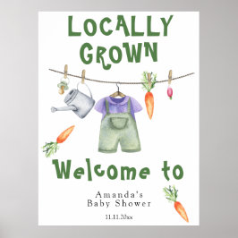 Lokalt Grown Baby - Välkomstbabydusch Poster