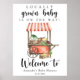Lokalt Grown Baby - Välkomstbabydusch Poster