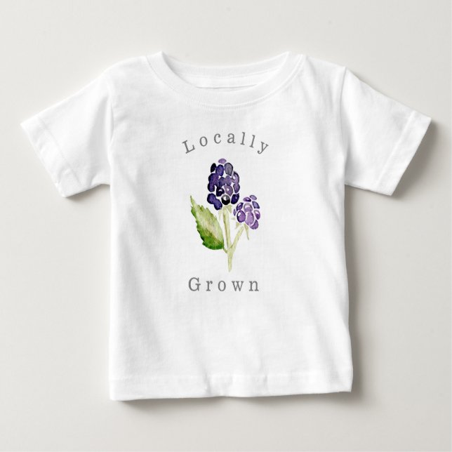 Lokalt Grown Blackberry Duo | Organiska frukter T Shirt (Framsida)