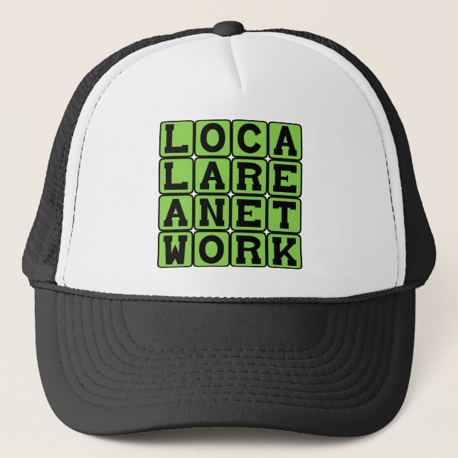 Lokalt nätverk, LAN-nätverk Truckerkeps (Framsida)
