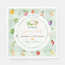 Lokalt Odlad Baby  Bebis Shower Pappersservett