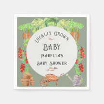 Lokalt Odlad Baby Sage Grön Bebis Shower