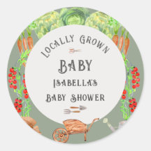 Lokalt Odlad Baby Sage Grön Bebis Shower