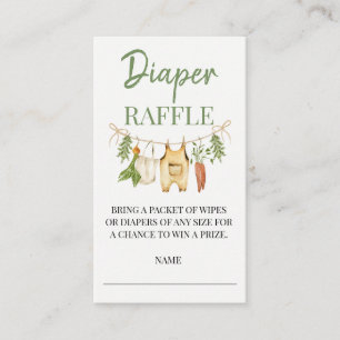Lokalt Odlad Baby Shower Blöja Lotteri Insats Tilläggskort