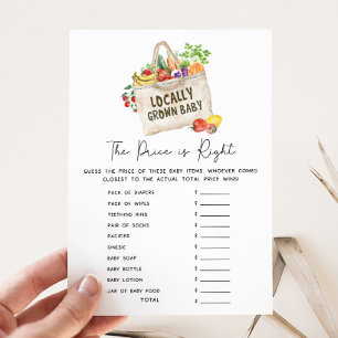 Lokalt Odlad Baby Shower Prisjaktspel