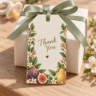 Lokalt Odlad Baby Shower Tack Tag Presentetikett