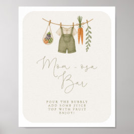 Lokalt odlad babyåkare Mamma-osa Pub Poster