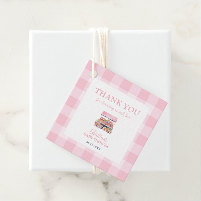 Lokalt odlad babybabyskare Tack Gåvor Etiketter (På plats)