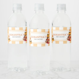 Lokalt odlad babybabystötare vattenflaskor etikett