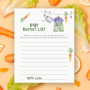 Lokalt odlad babydusch - Baby-bucketlista