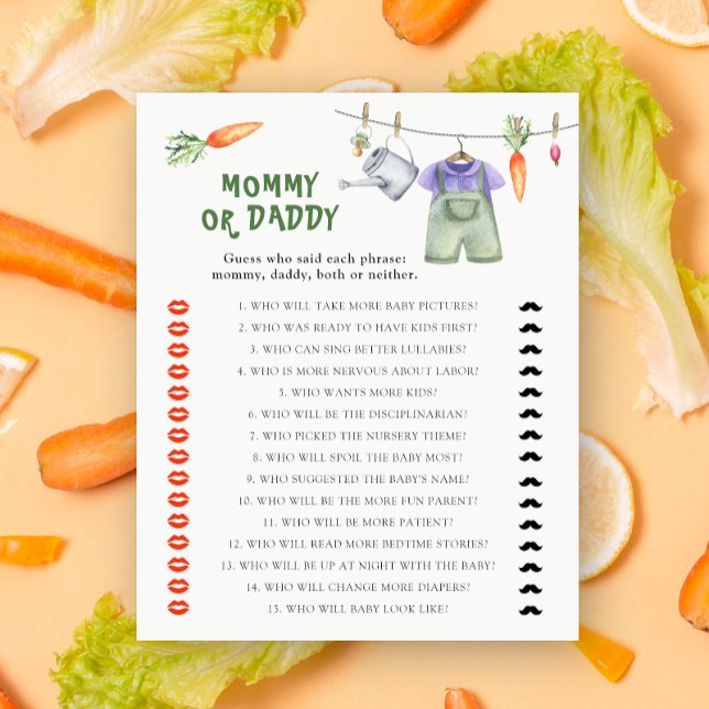 Lokalt odlad babydusch - mamma- eller pappspel (Skapare uppladdad)