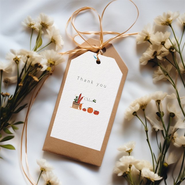 lokalt odlad babydusch presentetikett (Skapare uppladdad)