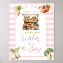 Lokalt odlad babyskor Önskemål för Baby Poster